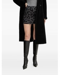 Silvian Heach - Gonna Con Stampa Animalier E Zip - Lyst