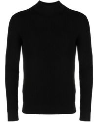 Tagliatore - Gus Mock-Neck Ribbed Jumper - Lyst