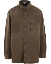 Loewe - Denim Shirt Jacket - Lyst