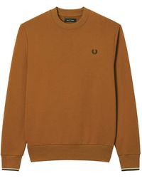 Fred Perry - Laurel Wreath Embroidered Sweater - Lyst