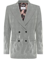 Philipp Plein - Geruite Blazer - Lyst