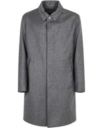 Canali - Classic Collar Buttoned Coat - Lyst