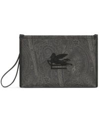 Etro - Large Essential Paisley-print Clutch Bag - Lyst
