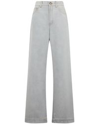 Moorer - Zaira Wide-Leg Jeans - Lyst