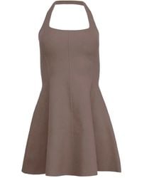 Fleur du Mal - Flared Midi-Jurk Met Halternek - Lyst