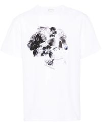 McQueen - スカルプリント Tシャツ - Lyst