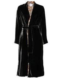 Whyci - Cape En Velours À Fleurs - Lyst