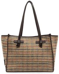 Gianni Chiarini - Marcella Medium Houndstooth Tote Bag - Lyst