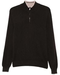 Fedeli - Pull À Col Zippé - Lyst