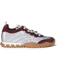 Miu Miu - Tyre Technical-Fabric And Suede Sneakers - Lyst