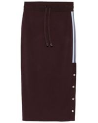 Pinko - Drawstring Side-Stripe Skirt - Lyst