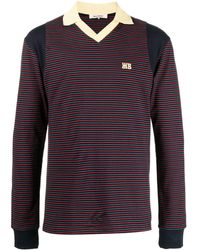 Wales Bonner - Stripe-print Long-sleeve T-shirt - Lyst