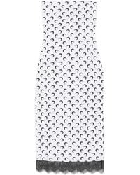 Marine Serre - Crescent Moon Bustier Midi Dress - Lyst