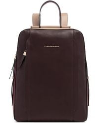 Piquadro - Circle Logo-Plaque Backpack - Lyst