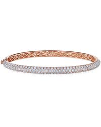 Kwiat - 18Kt Rose Diamond Moonlight Medium Bangle - Lyst