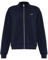EA7 - Logo-Plaque Zip-Up Sweatshirt - Lyst