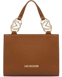 Love Moschino - Logo-Ring Handle Tote Bag - Lyst