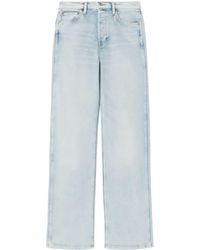 RE/DONE - Halbhohe Wide-Leg-Jeans - Lyst