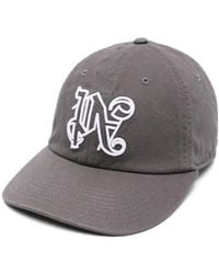 Palm Angels - Logo-embroidered Cotton Baseball Cap - Lyst