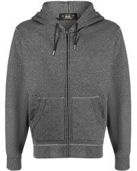 RRL - Zip-Up Cotton Hoodie - Lyst