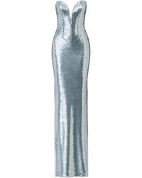 The New Arrivals Ilkyaz Ozel - Azzurra Sequin-Embellishment Maxi Dress - Lyst