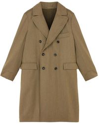 Fortela - Serwilliam Double-Breasted Flap-Pocket Coat - Lyst