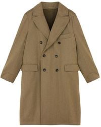 Fortela - Serwilliam Double-Breasted Flap-Pocket Coat - Lyst