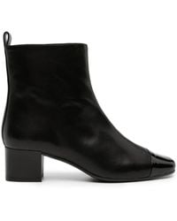 CAREL PARIS - Estime 40mm Leather Ankle Boots - Lyst