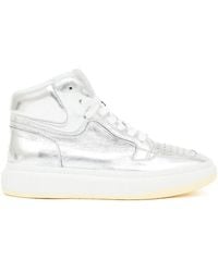 MM6 by Maison Margiela - Lace-up High-top Sneakers - Lyst