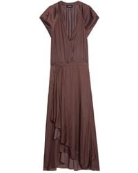 Zadig & Voltaire - Randall V-Neck Midi Dress - Lyst