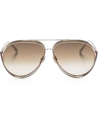 Linda Farrow - Francisco Pilot-frame Sunglasses - Lyst