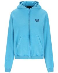 Balenciaga - Hooded Zip-Fastening Sweatshirt - Lyst