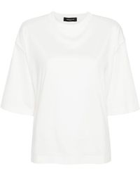 Fabiana Filippi - T-shirt en coton à détail de chaîne - Lyst