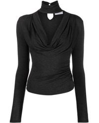 Blumarine - Top Grey - Lyst