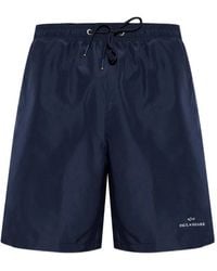 Paul & Shark - Drawstring Swim Shorts - Lyst