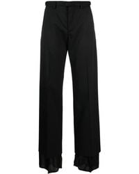 MM6 by Maison Margiela - High-Waisted Flared Trousers - Lyst