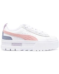 PUMA - Mayze Mix Leather Sneakers - Lyst