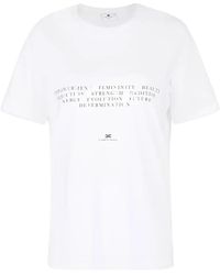 Elisabetta Franchi - Jersey T-Shirt With Embroidery And Print - Lyst