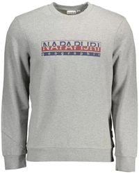Napapijri - Logo-Print Cotton Sweater - Lyst
