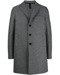 Harris Wharf London - Mélange Virgin Wool Single-breasted Coat - Lyst