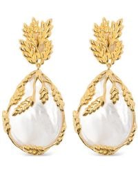 Aurelie Bidermann - Françoise Leaf-Design Earrings - Lyst