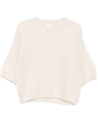 Allude - Short-Sleeve Crew-Neck Knitwear - Lyst