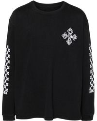 Rhude - Cross-Print Cotton Sweatshirt - Lyst