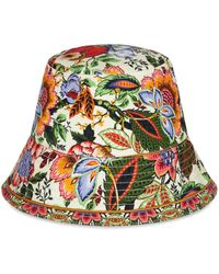 Etro - Sombrero de pescador con estampado floral - Lyst