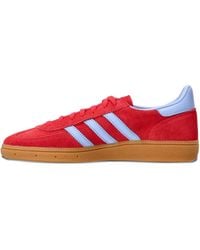 adidas - Handball Spezial Three-Stripe Suede Sneakers - Lyst