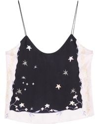 forte_forte - Star-Print Strap Top - Lyst