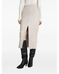 MARCELLA - Nerida Slit-Detail Pencil Midi Skirt - Lyst