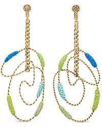 Tory Burch - Runway Swirl Hoop Earrings - Lyst