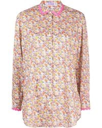 Mc2 Saint Barth - T-shirt en coton à fleurs - Lyst