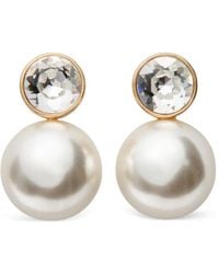 Carolina Herrera - Orecchini Pendenti Con Perle - Lyst